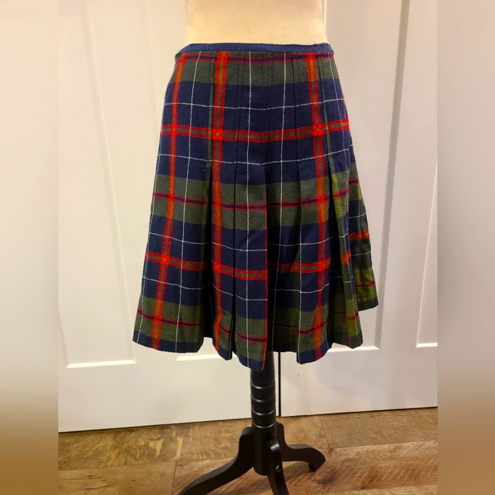 J Crew Wool Plaid Skirt